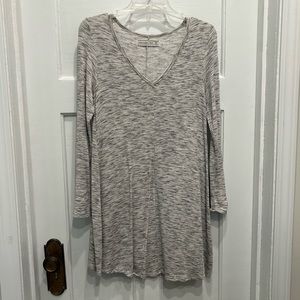 🔴3 for $25🔴Abercrombie & Fitch Light Grey Long Sleeve T-Shirt Dress